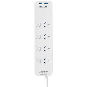 Jackson Rapid Charge PD20W USB-C Switched 4 Plug Powerboard