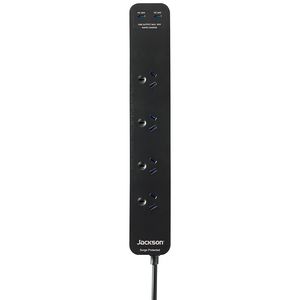 Jackson Rapid Charge 30W USB-C Powerboard 4 Outlet Black