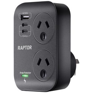 Jackson Raptor Surge Protected 2 Port with USB C/A