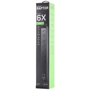 Jackson Raptor Surge Protected 6P Indiv. Switch Powerboard