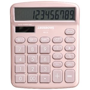 J.Burrows Desktop 12 Digit Calculator Rose Gold