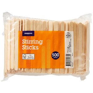 J.Burrows Wooden Stirring Sticks 500 Pack