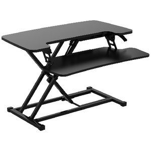 Brighton Sit Stand Ergonomic Desk Riser  Black