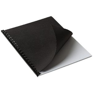 J.Burrows A4 Back Binding Cover Leathergrain 100 Pack Black