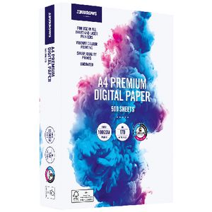 J.Burrows Premium 100gsm A4 Digital Copy Paper 500 Sheets