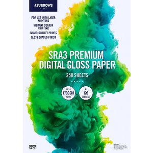 J.Burrows SRA3 170gsm Digital Coated Paper Gloss 250 Sheets