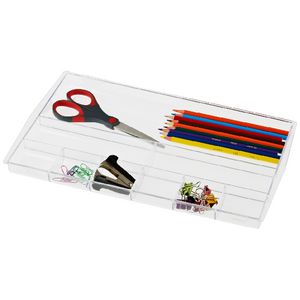 J.Burrows Desk Drawer Organiser Tidy Clear
