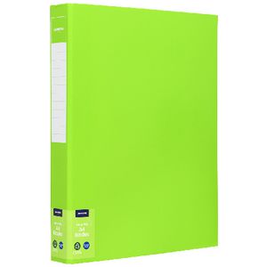 J.Burrows A4 Binder 2 D-Ring 25mm Gloss Green