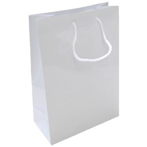 J.Burrows Carry Bags Medium White Glossy 15 Pack