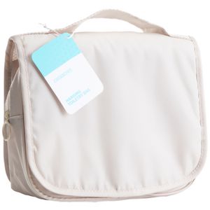 J.Burrows Hanging Toiletry Bag Beige