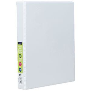 J.Burrows Insert Binder A4 3 D-Ring 25mm White