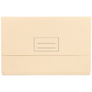J.Burrows Foolscap Document Wallet 220gsm Buff