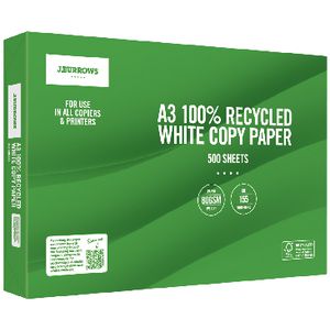 J.Burrows A3 Recycled Copy Paper 500 Sheets