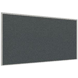 Stilford Screen 1500 W x 900 H mm White Frame Grey Fabric