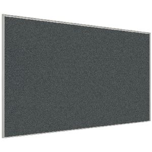 Stilford Screen 1800 W x 1250 H mm White Frame Grey Fabric