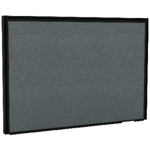 Stilford Screen 750 W x 525 H mm Black Frame Grey Fabric