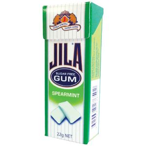 Jila Sugar-free Chewing Gum Spearmint 22g