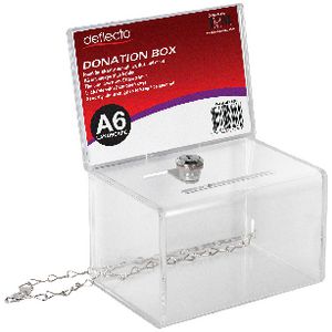 Deflecto Ballot/Donation Box A6 Landscape