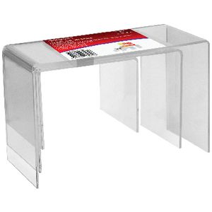 Deflecto Display Risers 3 Pack