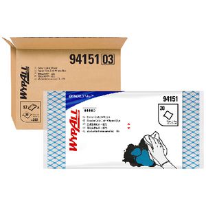 WypAll Colour Coded Wipers Blue 94151 12 Packs 240 Wipes