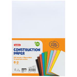Kadink Construction Paper A4 Assorted 500 Pack
