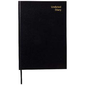 Keji A4 Week to View Hardcover Undated Diary Assorted