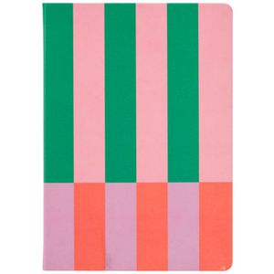 Keji A5 Ruled Notebook 160 Page Candy Stripe