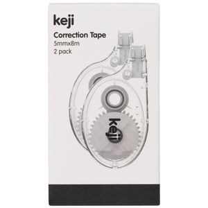 Keji Correction Tape 5x8mm 2 Pack