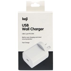 Keji USB-C 20W PD Wall Charger White