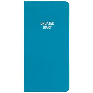 Keji Slim Week to View Undated Diary Teal