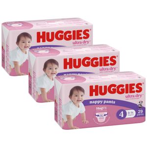 Huggies Nappy Pants Toddler Girl 87 Pack