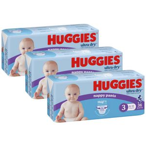 Huggies Nappy Pants Crawler Boy 108 Pack