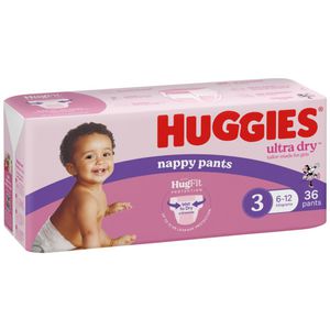 Huggies Nappy Pants Crawler Girl 36 Pack