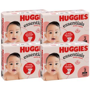 Huggies Essentials Nappies Infant 216 Pack