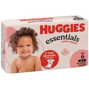 Huggies Essentials Nappies Junior Size 6 40 Pack