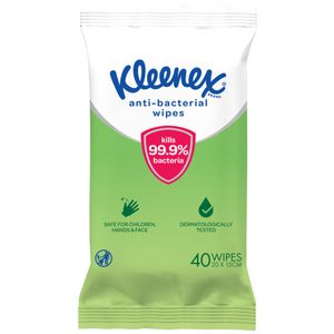 Kleenex Anti-bacterial Wipes 40 Wipe Pack