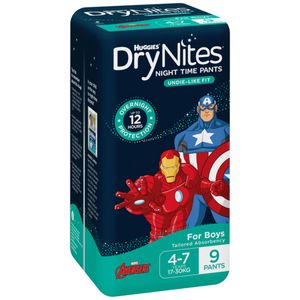 Huggies DryNites Pyjama Pants Size 4 Boy 9 Pack