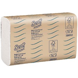 Scott Essential Mulltifold Hand Towel 19.5x8cm 250 Sheet x 16