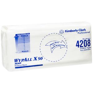 WypAll X50 Single Sheet Wipers 75 Pack