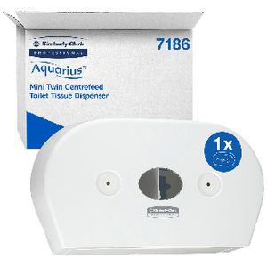Kimberly Clark Aquarius Mini Twin Roll Toilet Paper Dispenser