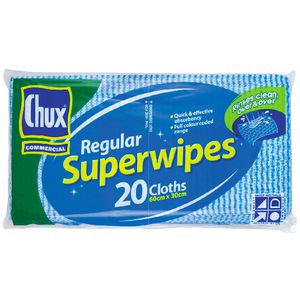 Chux Superwipes 60cm x 30cm Blue 20 Pack