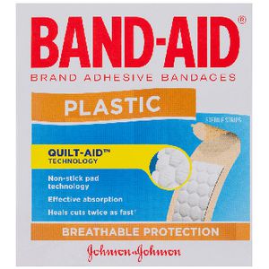 Band-Aid Plastic Strips 100 Pack