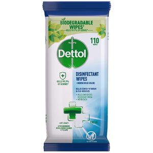 Dettol Disinfectant Wipes Fresh 110 Pack