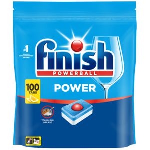 Finish Power Dishwashing Tablets Lemon 100 Pack