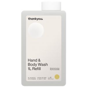 Thankyou Handwash Botanical Lemon Myrtle & Oat Milk Refill 1L