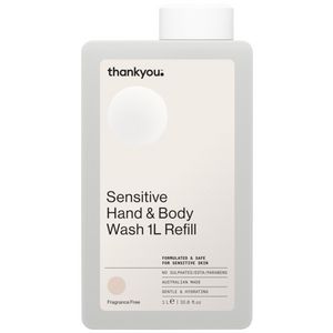 Thankyou Hand & Body Wash Fragrance Free Refill 1L