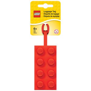 Lego Luggage Tag Red Brick