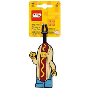 Lego Luggage Tag Hot Dog Man