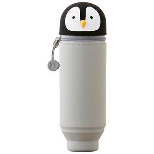 PuniLabo Single Zip Stand Up Silicone Pencil Case Penguin