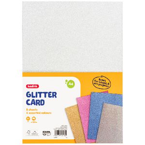 Kadink A4 Glitter Card 8 Pack